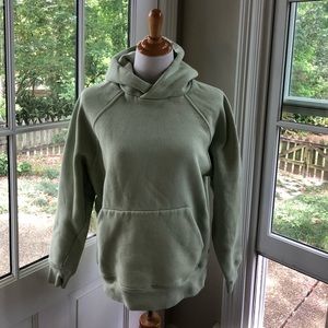 Zara pale green hoodie with kangaroo pocket